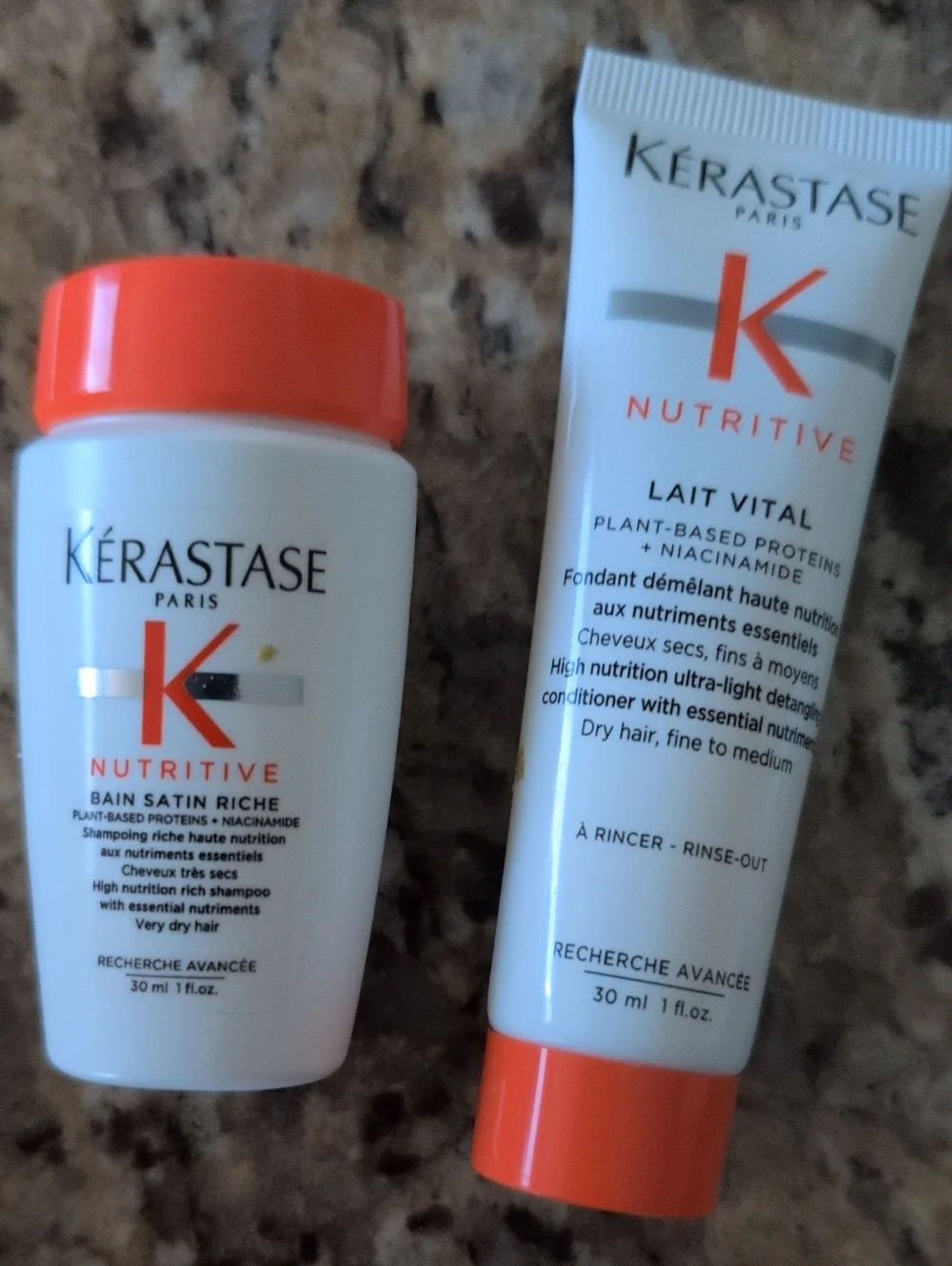 Kérastase Nutritive Travel Size Set Bain Satin Riche & Lait Vital